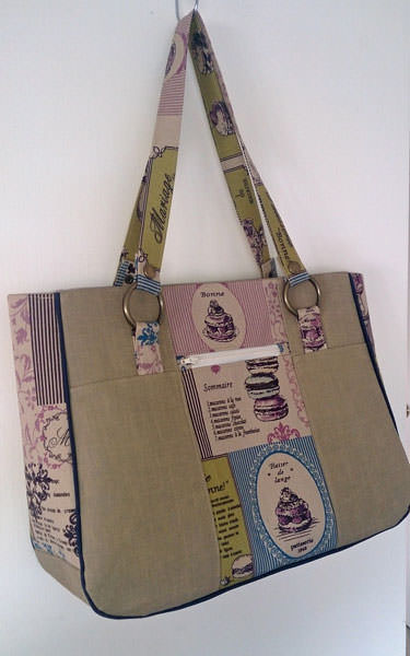 Beautiful high tea-themed Goin' Uptown Tote - Andrie Designs