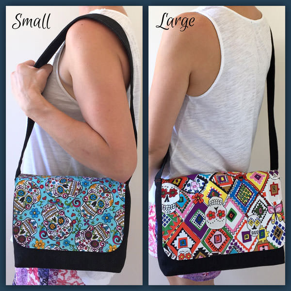 A cute over the shoulder bag tutorial with a free PDF pattern