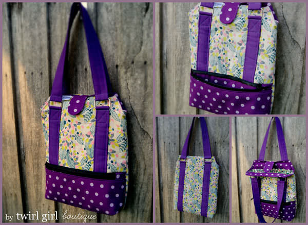 Love this purple and floral version! Heavy Hauler Tote Bag - Andrie Designs