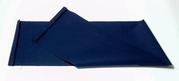 Fold in at each end - Carry All Flexi Clutch - Adding a Shoulder Strap: Option #1 - Andrie Designs