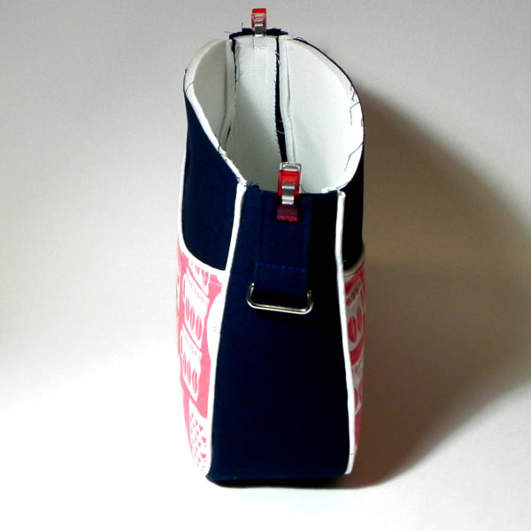 Clip the connector tab to body of Carry All Flexi Clutch - Adding a Shoulder Strap: Option #1 - Andrie Designs