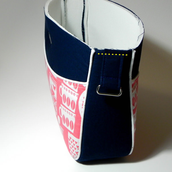 Basting is important - Carry All Flexi Clutch - Adding a Shoulder Strap: Option #1 - Andrie Designs