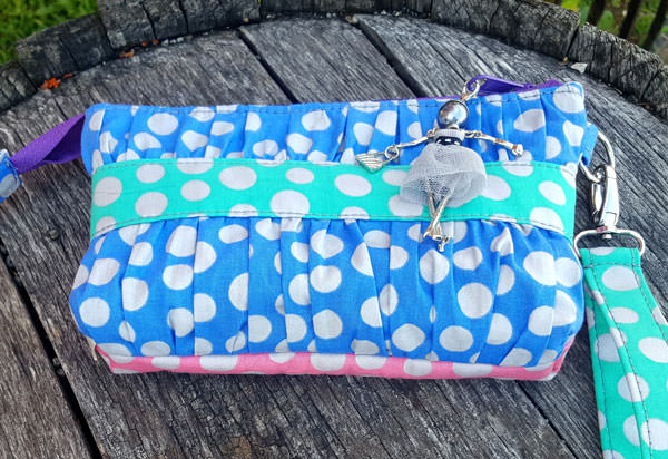 Polka dots galore on this beautiful Gather Me Up Clutch - Andrie Designs