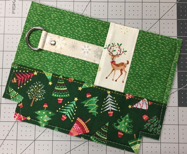 Stunning green Classic Clutch progress shot - Christmas in July - Andrie Designs
