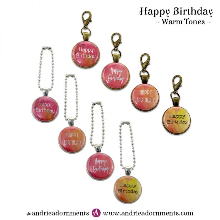 Warm Tones Set - Happy Birthday - Andrie Adornments