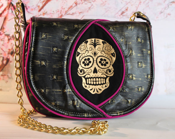 Gothic and gold Peekaboo Purse - Andrie Designs