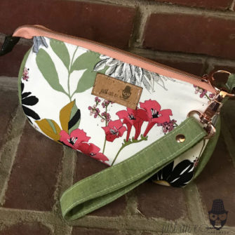 Rear view of the Ghastlies V Pouch - Andrie Designs